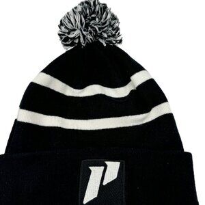 Pittsburg Steelers NFL Beanie Pom Hat Black White Winter Adult Cotton Knit Hat